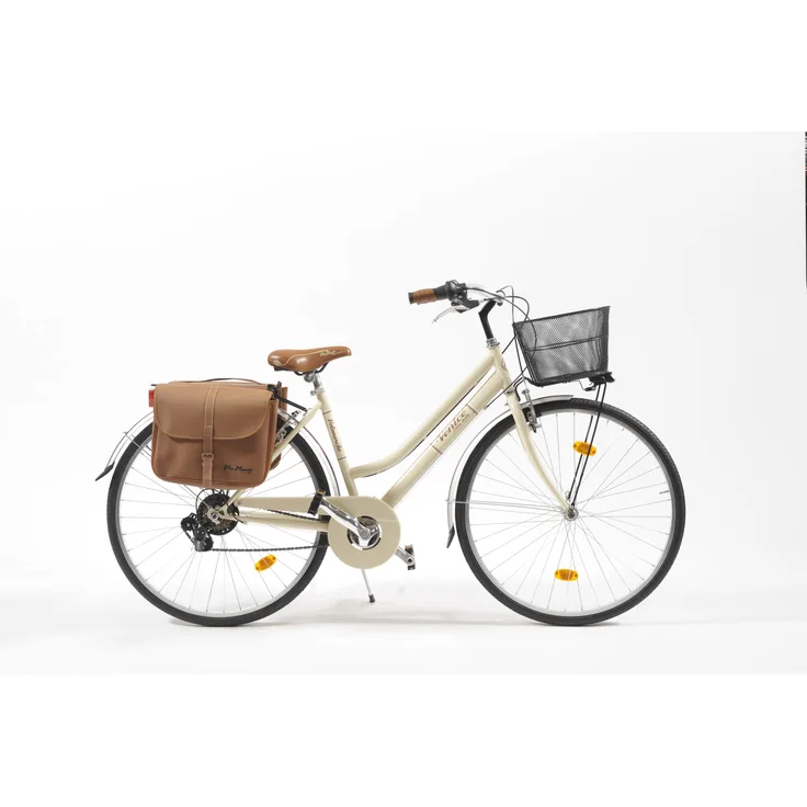 Via Veneto Cityfahrrad 28 Zoll 605 Lady beige, LED Beleuchtung, Kettenschaltung, Alu V-Bremsen