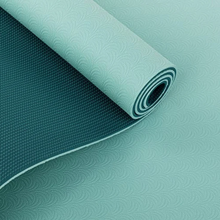 Bodhi Yogamatte Lotus Pro | Rutschfeste Übungsmatte | Hypoallergene Trainingsmatte | aqua/teal – Bild 3