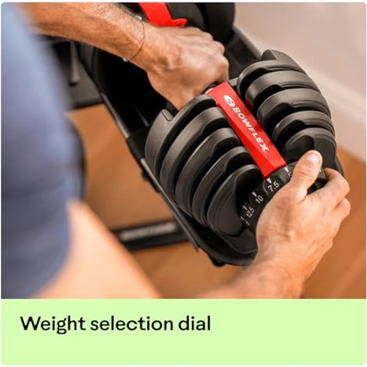 Bowflex Unisex Adult Selecttech 552i Hantel, Schwarz/Rot,Einheitsgröße EU – Bild 5