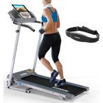 Kinetic Sports Laufband für zuhause KST2700FX klappbar - mit Pulsgurt, leiser 750 Watt Elektromotor, 12+1 Programme, LCD Display, stufenlos bis 10 km/h, bis 120 kg