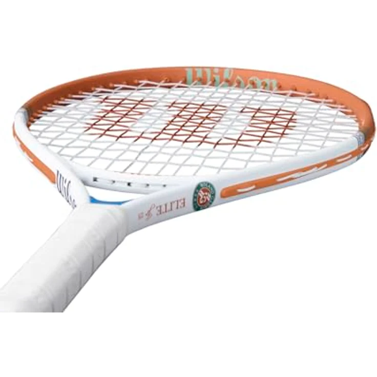 Wilson Roland-Garros 2026 Elite Jr 23 Tennisschläger, leicht & einfach zu manövrieren, mit Halbhülle, Farbe: Navy/Orange, Größe: 23 – Bild 5