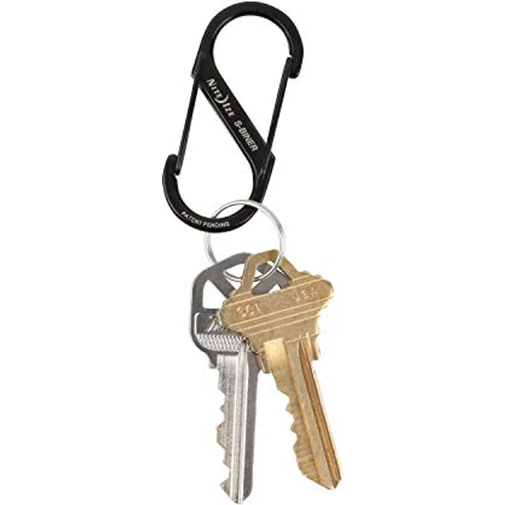 Nite Ize Karabiner S-Biner-Stahl GR 2 Doppelhaken, schwarz - Hohe Zugfestigkeit, unendlich viele Anwendungen – Bild 3