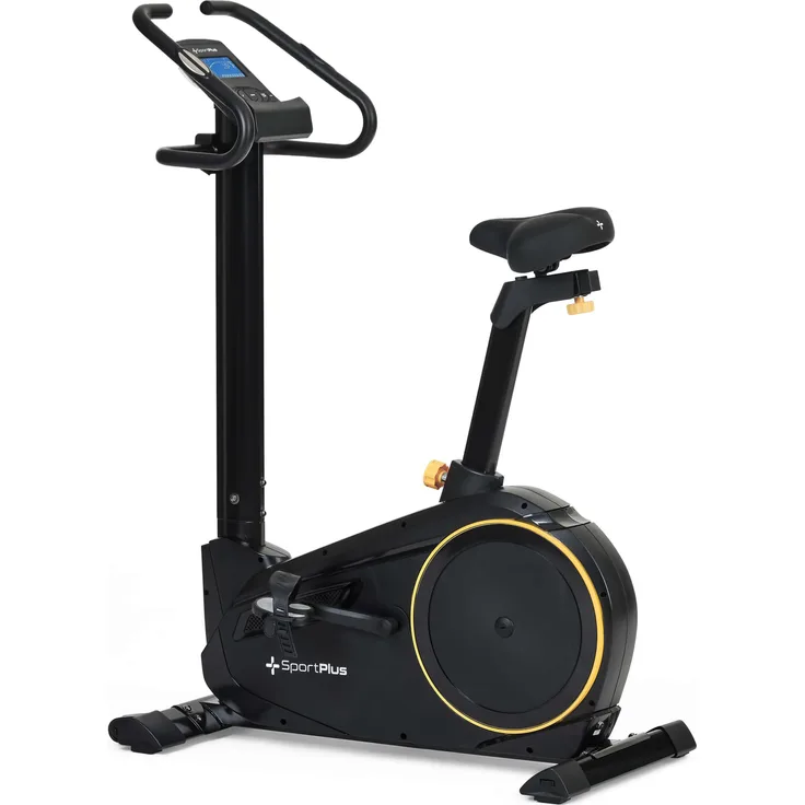 SportPlus Heimtrainer SP-HT-9600-B-iE mit Wattanzeige, ca. 10 kg Schwungmasse, 24 Widerstandsstufen, Handpulssensoren, Stepper, max Benutzergewicht 150 kg