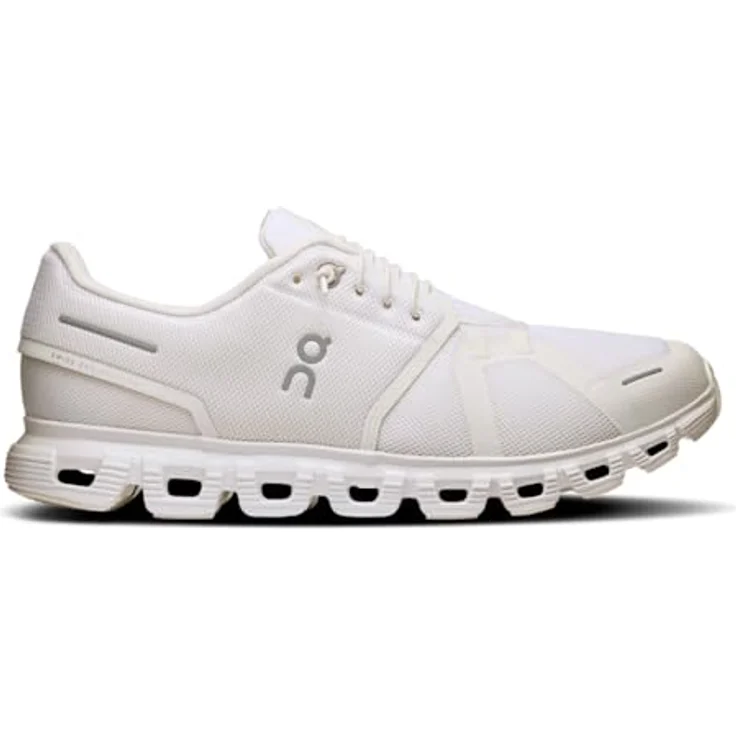 On Running Cloud 6, Herren Laufschuhe mit Zero-Gravity CloudTec und verbesserter Passform, Weiss, Größe 44.5 – Bild 1