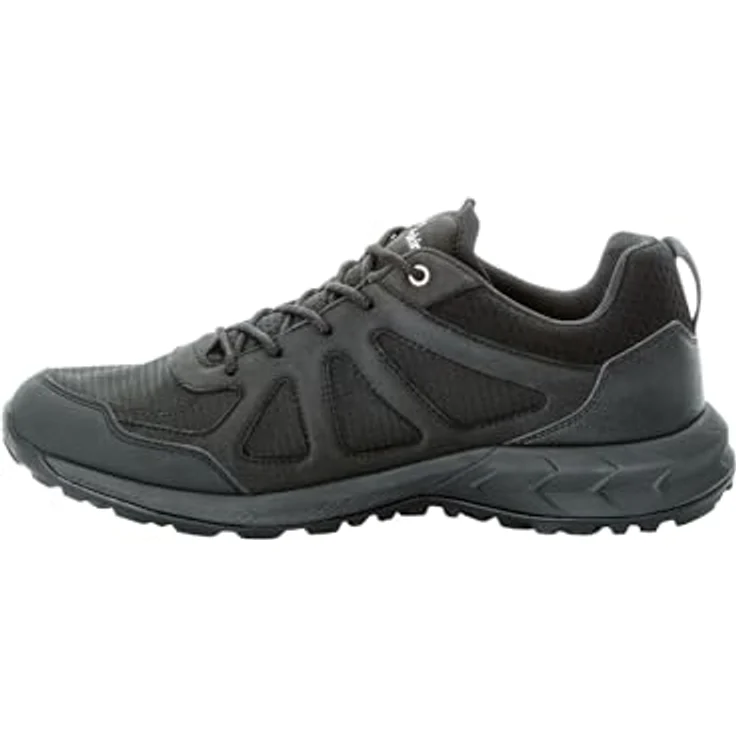 Jack Wolfskin Woodland 2 Texapore Low M, Herren Wanderschuhe, wasserdicht und atmungsaktiv, Schwarz, 40.5 – Bild 4