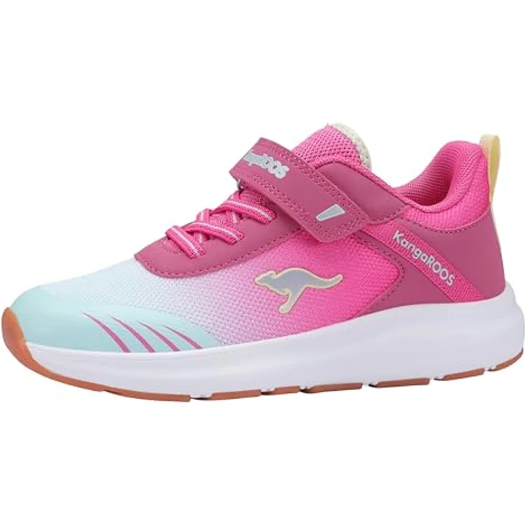 KangaROOS KB-Rida EV Sneaker, Unisex Kinder Schuhe mit elastischer Schnürung, Klettverschluss und integrierter Geheimfach, Schuhgröße 35 EU – Bild 1