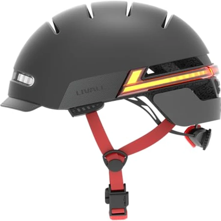 Livall BH51M NSO, Velohelm mit JBL-Lautsprechern, Bluetooth und offener Ohrlautsprecher-Technologie, 54 - 58 cm, grau – Bild 2