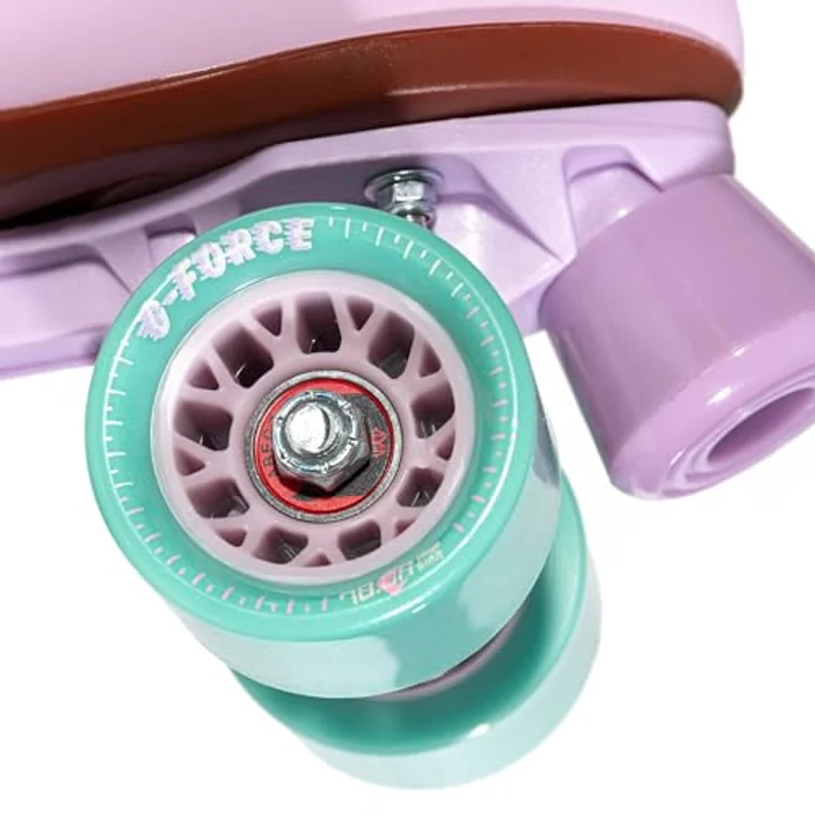 Chaya Quad Rollschuhe Melrose Lavender, Retro-Stil, vegan-freundlich, fiberglasverstärkte Verbundplatte, 61mm/78A Okto-Propel Außenräder, ABEC-7 Lager, Größe 42 – Bild 7