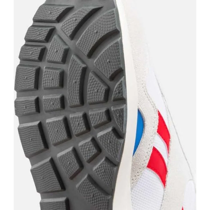 Reebok GL1100 Unisex Sport Sneaker, Freizeitschuhe mit Velours-, Synthetik- und Textil-Obermaterial, Grau/Rot/Blau, Schuhgröße: 39 EU – Bild 5