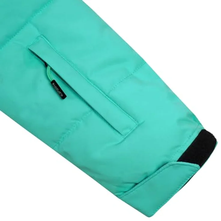 Icepeak Loris Winterjacke für Mädchen, isolierte Skijacke mit abnehmbarer Kapuze und Schneefang, Farbe: Türkis, Kinder Größe: 176 – Bild 5