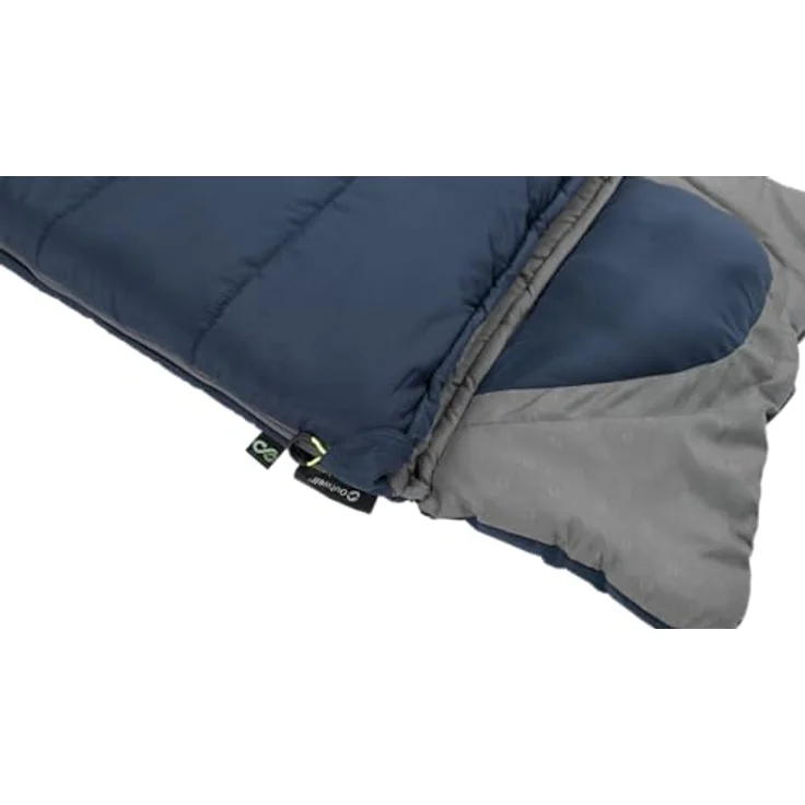Outwell Contour Junior, Schlafsack (170 cm) mit integriertem Kissen, blau/grau – Bild 4