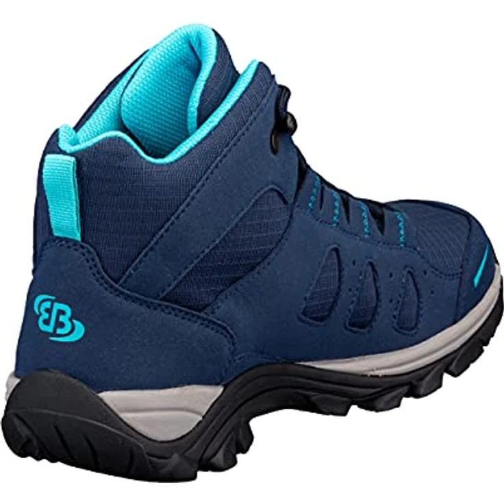 Brütting Mount Frakes High, Damen Wanderschuhe mit wasserdichter Comfortex-Klimamembrane, rutschfester Vibram-Laufsohle, Blau, Größe 38 – Bild 4