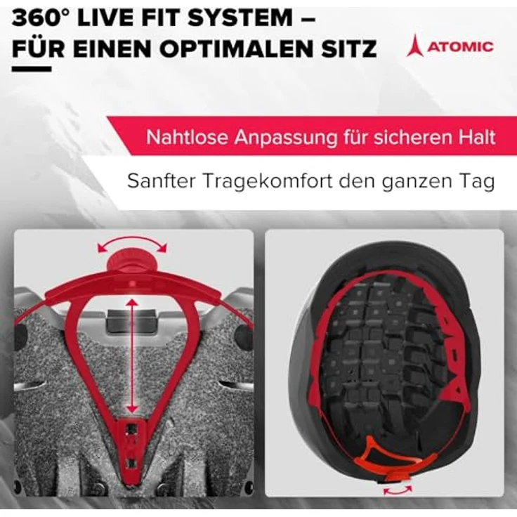 ATOMIC REVENT LITE Skihelm, Blau, Größe 59-63, 360° Fit System, Aircon Belüftung, Holo Core für maximale Stoßdämpfung – Bild 5