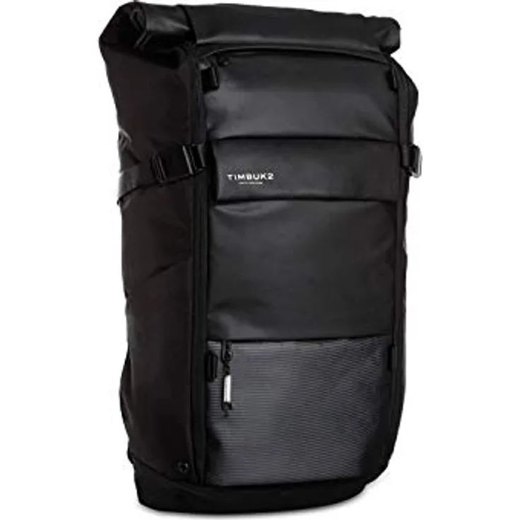 Timbuk2 Clark Commuter Laptop Backpack Gepäck: Handgepäck, Jet Black, Ultra-wetterfest, erweiterbar, 42l Fassungsvermögen, Cordura-Nylon