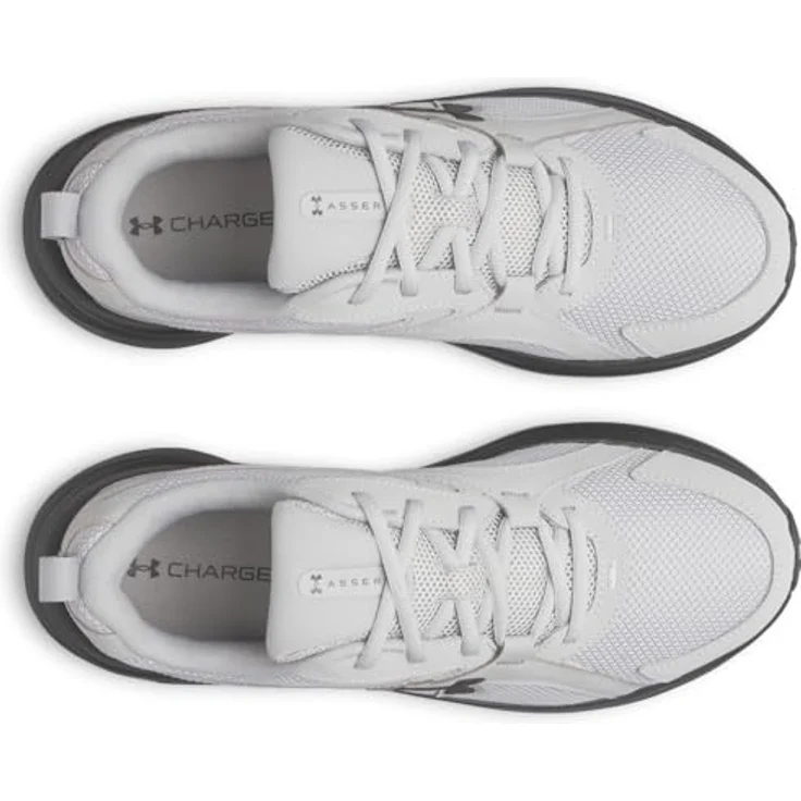 Under Armour Herren Charged Assert 11 Laufschuhe, Atmungsaktives Obermaterial, Komfortable Dämpfung, Grey, Größe 43 EU – Bild 4