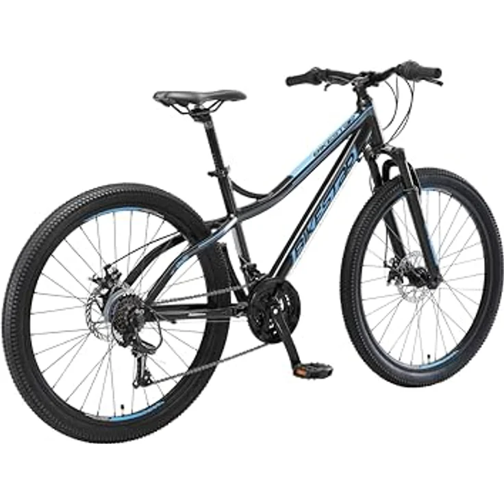 Bikestar Mountainbike, 26 Zoll, 21 Gang Shimano Schaltung, Aluminiumrahmen, verstellbare Gabel, für Körpergrößen ab 150 cm – Bild 5