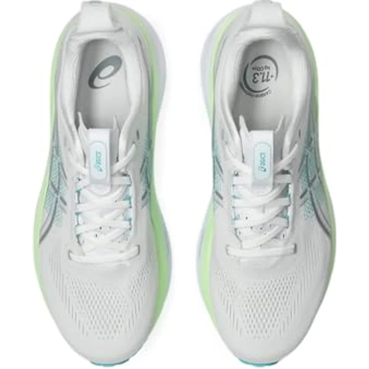 Asics GEL-KAYANO 33, Laufschuhe für Überpronierer mit atmungsaktivem Obermaterial, weiß, Größe 45 – Bild 9