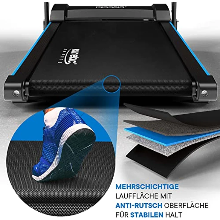 KINETIC SPORTS Laufband klappbar KST2900FX - 750 Watt leiser Elektromotor, Extra breite 40 cm Lauffläche, 16+1 Programme, Manuelle Steigung, GEH- und Lauftraining, LCD Display, 10 km/h, bis 120 kg – Bild 5