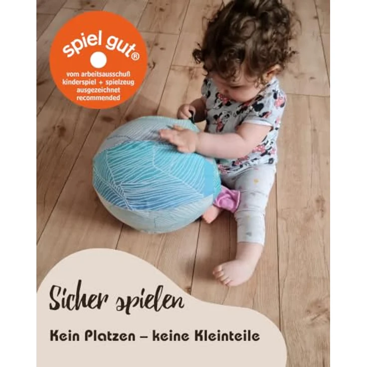 Hoppediz Spielball Luftballon-Hülle, inkl. 2 Ballons, Ø 25 cm, platzsparend und leicht – Bild 2