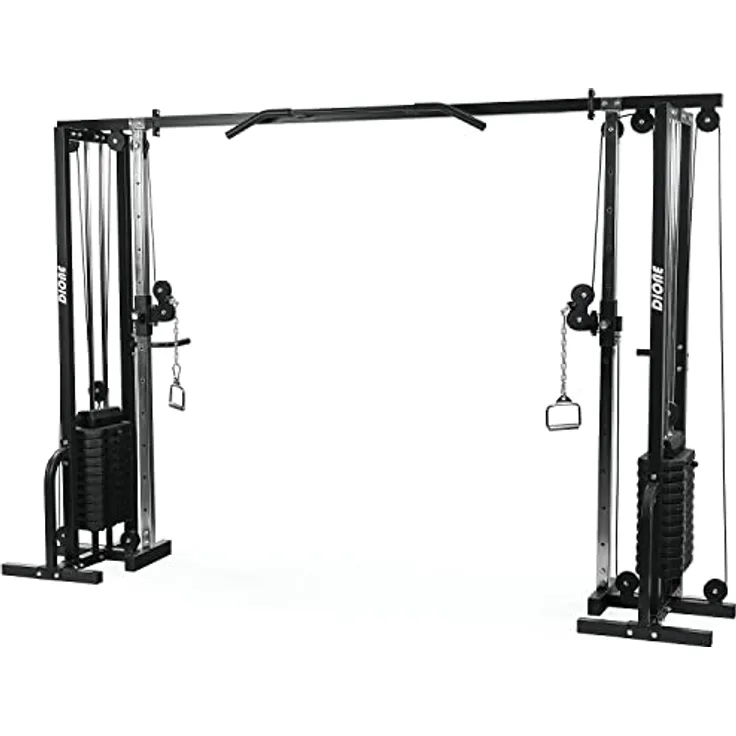 Dione Cable Crossover 2X 80KG - Kraftstation mit verstellbaren Katrollen und integrierter Klimmzugstange