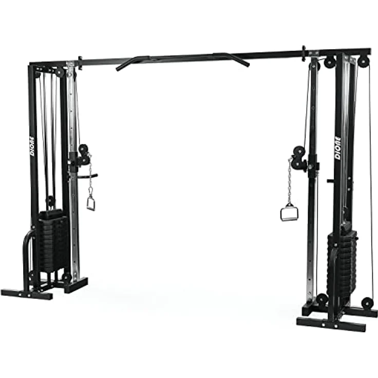 Dione Cable Crossover 2X 80KG - Kraftstation mit verstellbaren Katrollen und integrierter Klimmzugstange – Bild 1