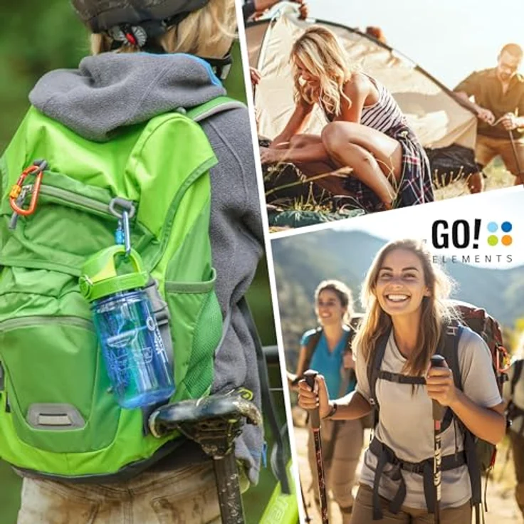 GO!elements Mini Karabiner Micro 6, Multifunktionaler Schraubverschluss-Karabiner im 2er Pack, Farbe: Magic, ultraleicht und salzwasserbeständig – Bild 4
