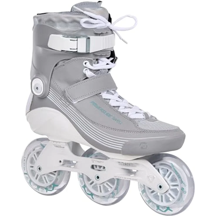 POWERSLIDE Inlineskates Swell Glacier Lake 100 47, innovative Inline-Fitness-Skates in Grau/Weiß – Bild 2