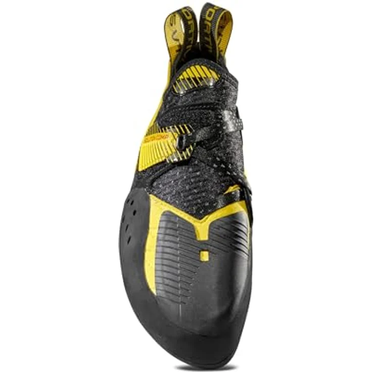 La Sportiva Solution Comp, Herren Kletterschuhe mit Fast Lacing System, Schwarz – Bild 3