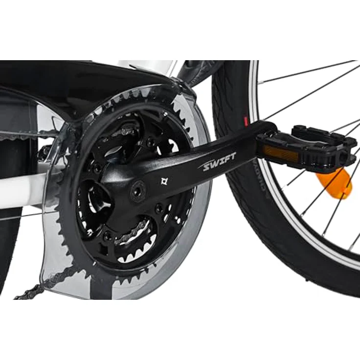 DACAPO Trekkingrad Damen Firenze 200, 28'', weiß, 24 Gänge, RH 48 cm, V-Brakes, SHIMANO Kettenschaltung, Federgabel, StVZO Beleuchtung – Bild 5