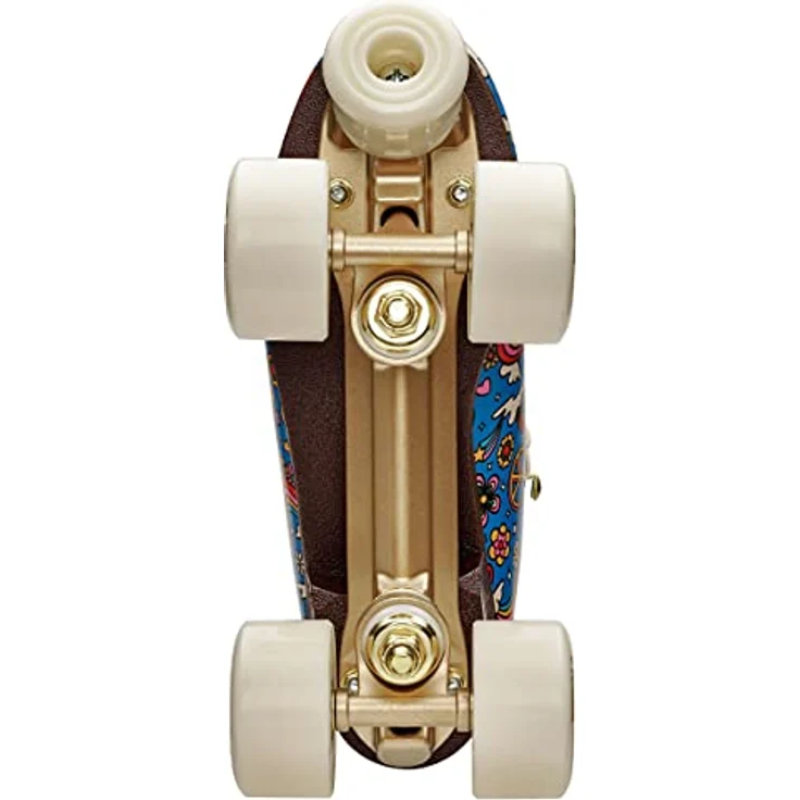 Impala Quad Skate Harmony Blue, Damen Rollschuhe in Größe 38 mit benutzerdefiniertem Harmony-Druck und goldenen Beschlägen – Bild 9