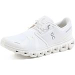 On Running Cloud 6, Damen Laufschuhe mit CloudTec-Dämpfung, Speedboard und recyceltem Obermaterial, Weiss, Gr. 38
