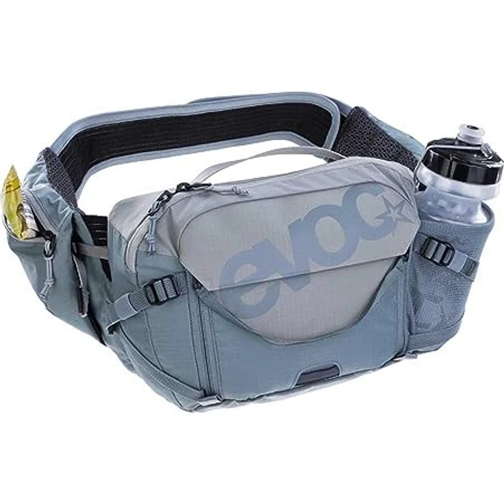 EVOC HIP PACK PRO Hüfttasche, Stone - Steel, mit 1,5 l Trinkblase und AERO FLEX Hüftgurt, optimal für Trails – Bild 3