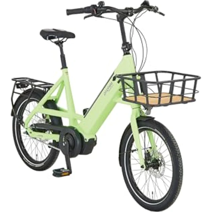 Prophete URBANICER 3.0 Urban Kompakt-E-Bike 20", AEG 250W Mittelmotor, 110 km Reichweite, Shimano 7-Gang, hydraulische Scheibenbremsen, LED-Beleuchtung, integrierter Li-Ion Akku, Grau – Bild 2