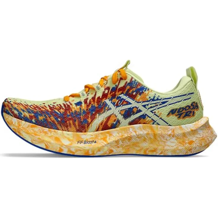 ASICS Gel Noosa Tri 16, Herren Laufschuhe mit FF BLAST™ PLUS-Dämpfung, gelb/blau, Größe 42 – Bild 1