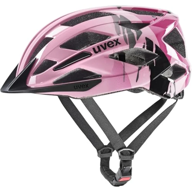 Uvex air Wing 2, Leichter Kinderfahrradhelm mit individueller Größenanpassung und optimierter Belüftung, Strawberry-Black, 50-54cm – Bild 1