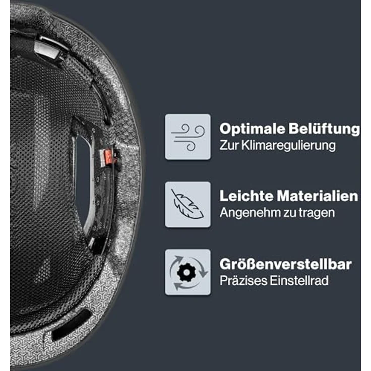 Uvex urban Planet, robuster City-Helm aus Recyclingmaterial mit optimierter Belüftung, schwarz matt, 54-58 cm – Bild 3
