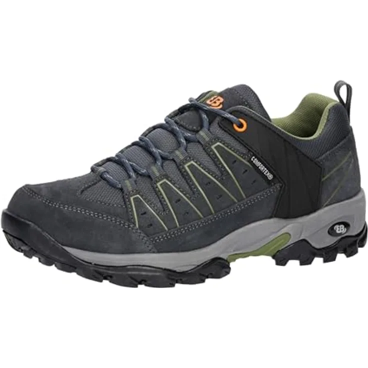 BRÜTTING Outdoorschuh Mount Pinos Low, wasserdicht und atmungsaktiv mit Comfortex-Klimamembrane, schwarze Lederoptik