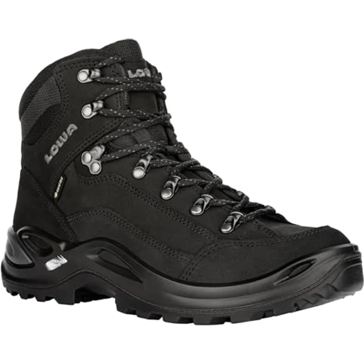 LOWA Renegade GTX Mid Ws, Wanderschuhe für Damen mit GORE-TEX® Futter, tiefschwarz, Größe 39.5 – Bild 4