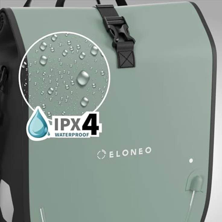 eloneo Fahrradtasche Gepäckträgertasche, wasserdicht mit LED, Kinderfahrradtasche – Bild 5