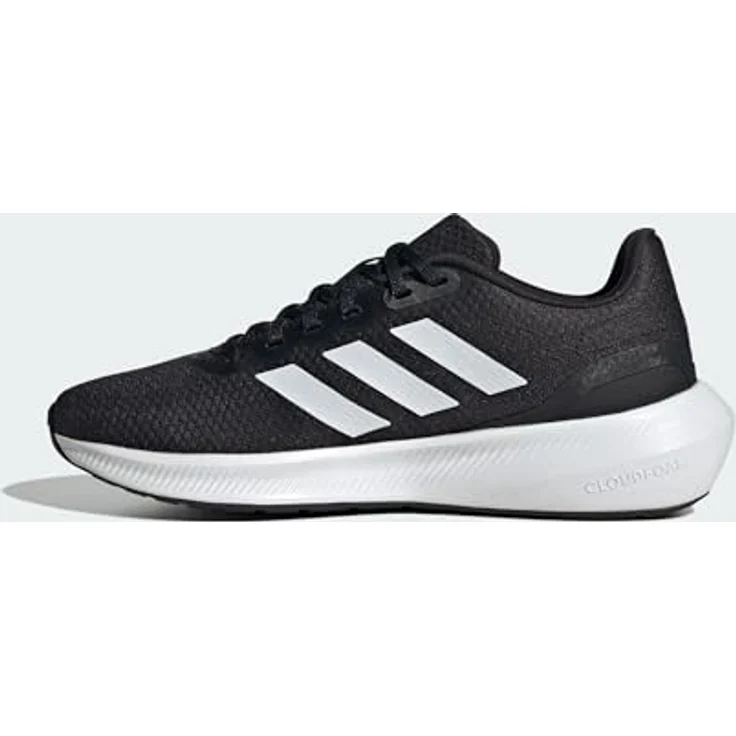 Adidas Runfalcon 3.0, Laufschuhe für Damen in Schwarz mit Cloudfoam Zwischensohle und Gummiaußensohle – Bild 2