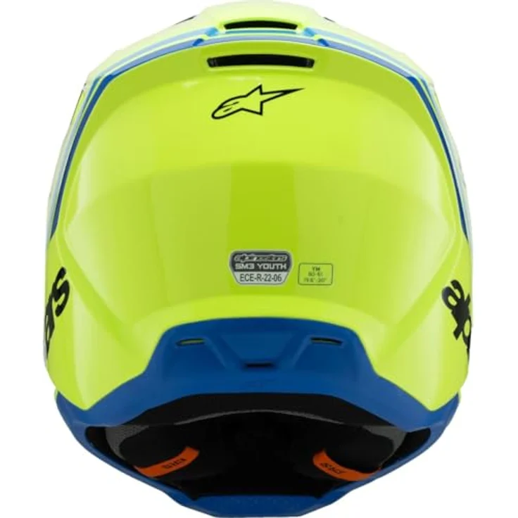 Alpinestars SM3 Radium Kinder Helm, leicht, MX- und Enduro-optimiert, gelb/schwarz/beige – Bild 6