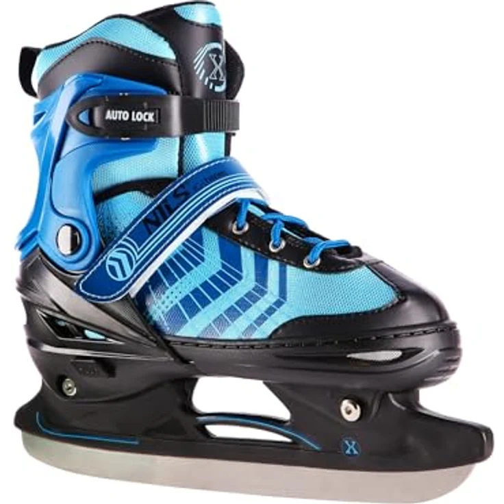 Nils Extreme Nh18192A Schwarz-Blau Gr.s(29-33) Schlittschuhe 4In1 – Bild 9