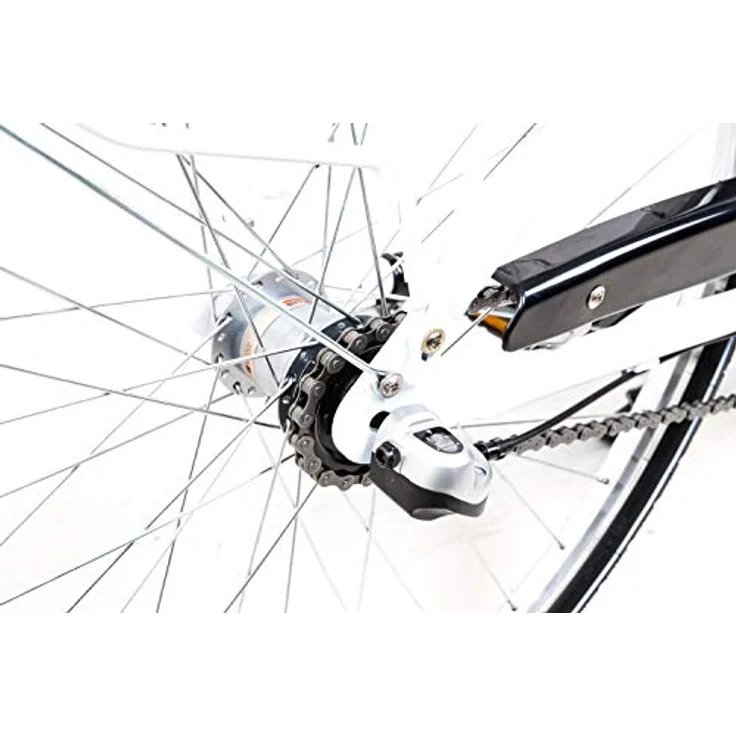 Sprick 28 Zoll Alu Fahrrad City Bike Damen 3 Gang Nabenschaltung Tiefeinsteiger Piano Weiss – Bild 2