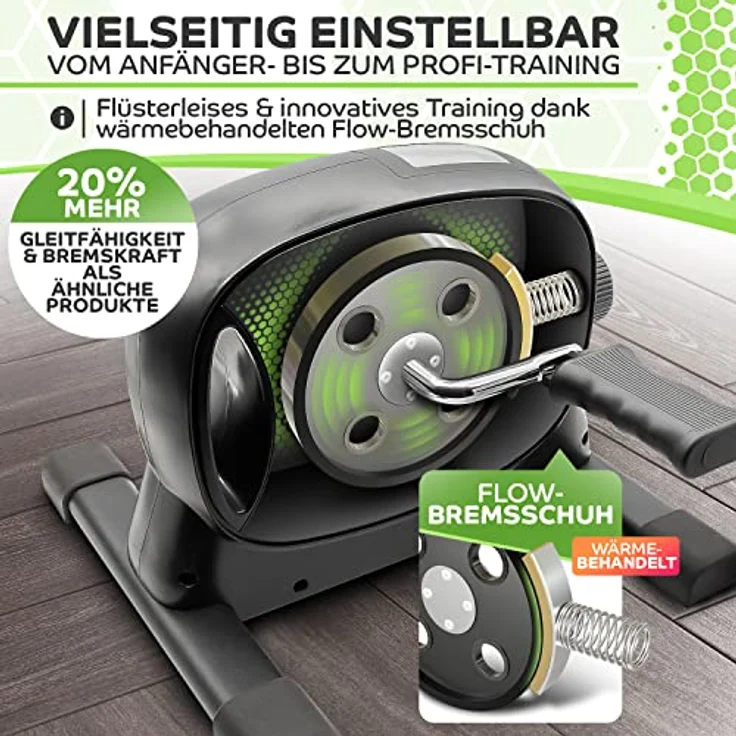 Neu Tretmann Basic Pedaltrainer Set -extra standfest & leise- inkl. Befestigungsband -DEKRA Geprüft- Beintrainer für Senioren Heimtrainer Mini Bike – Bild 2