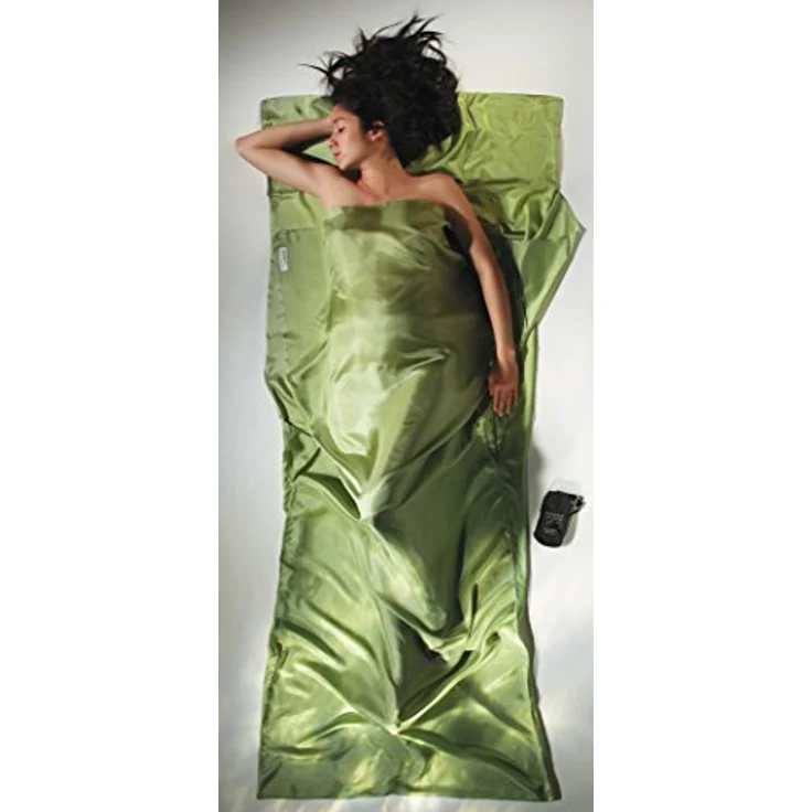 Cocoon Insect Shield TravelSheet, ultraleichter Reiseschlafsack aus 100 % Seide, 220 cm, mit Insektenschutz und seitlichem Klettverschluss – Bild 6
