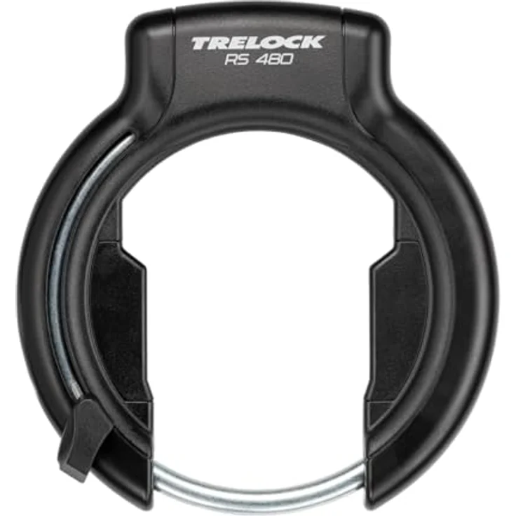 TRELOCK Rahmenschloss RS 480 AZ + Einsteckkette ZR 355 100/6, Fahrradschloss-Set mit Satteltasche und Sicherheit Level 13, 70,7 mm breite Öffnung – Bild 3