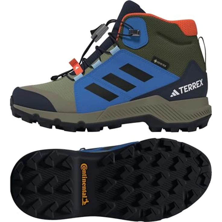 adidas TERREX TERREX MID GORE-TEX WANDERSCHUH, Wasserdichter Hikingschuh für Kids mit EVA-Zwischensohle und Traxion Gummiaußensohle – Bild 9