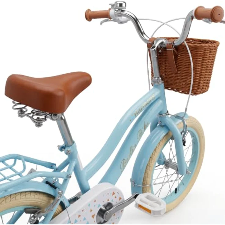 BERLIN BIKE Kinderfahrrad Harmony 16 Zoll, mit Stützrädern und Frontkorb, 1 Gang, für Jungen und Mädchen, fördert spielerisch Balance und Motorik – Bild 3