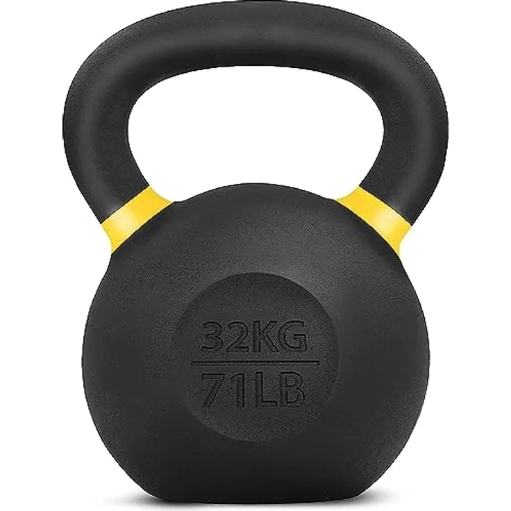 Yes4All CXCM Pulverbeschichtetes Kettlebell aus Gusseisen, 32 kg