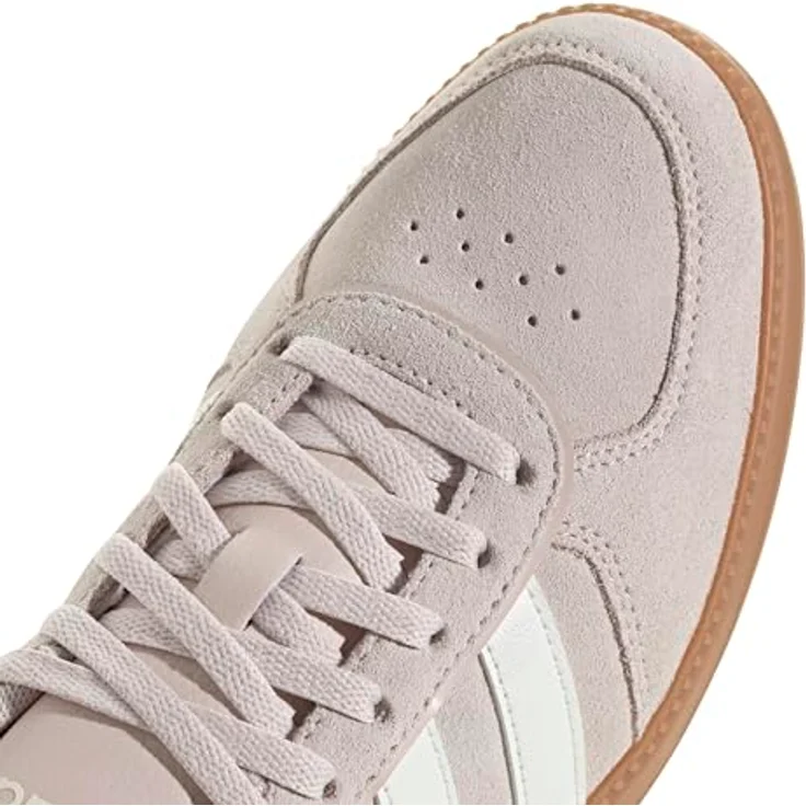 adidas Breaknet Sleek, Damen Laufschuhe, Weiß/Purty Mauve/Core White, Gummisohle, perforierter Vorfußbereich – Bild 5